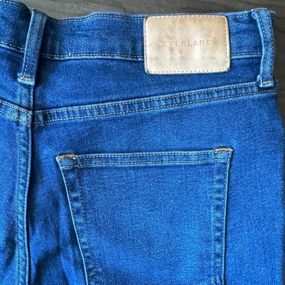 Everlane Medium Blue Wash High Rise Skinny Ankle-Length Jeans - Picture 5 of 6